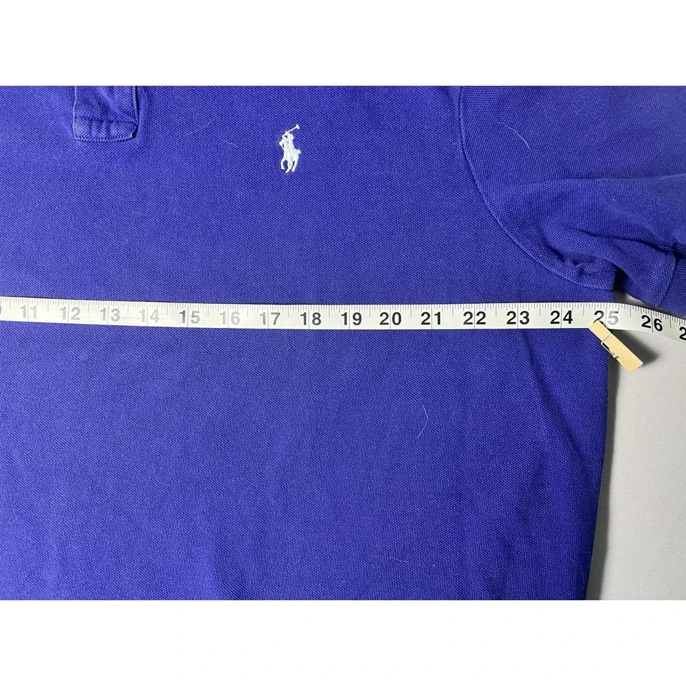 Polo Ralph Lauren Men's Cotton Polo Shirt XL Navy Blue Preppy Classic Fit Y2K